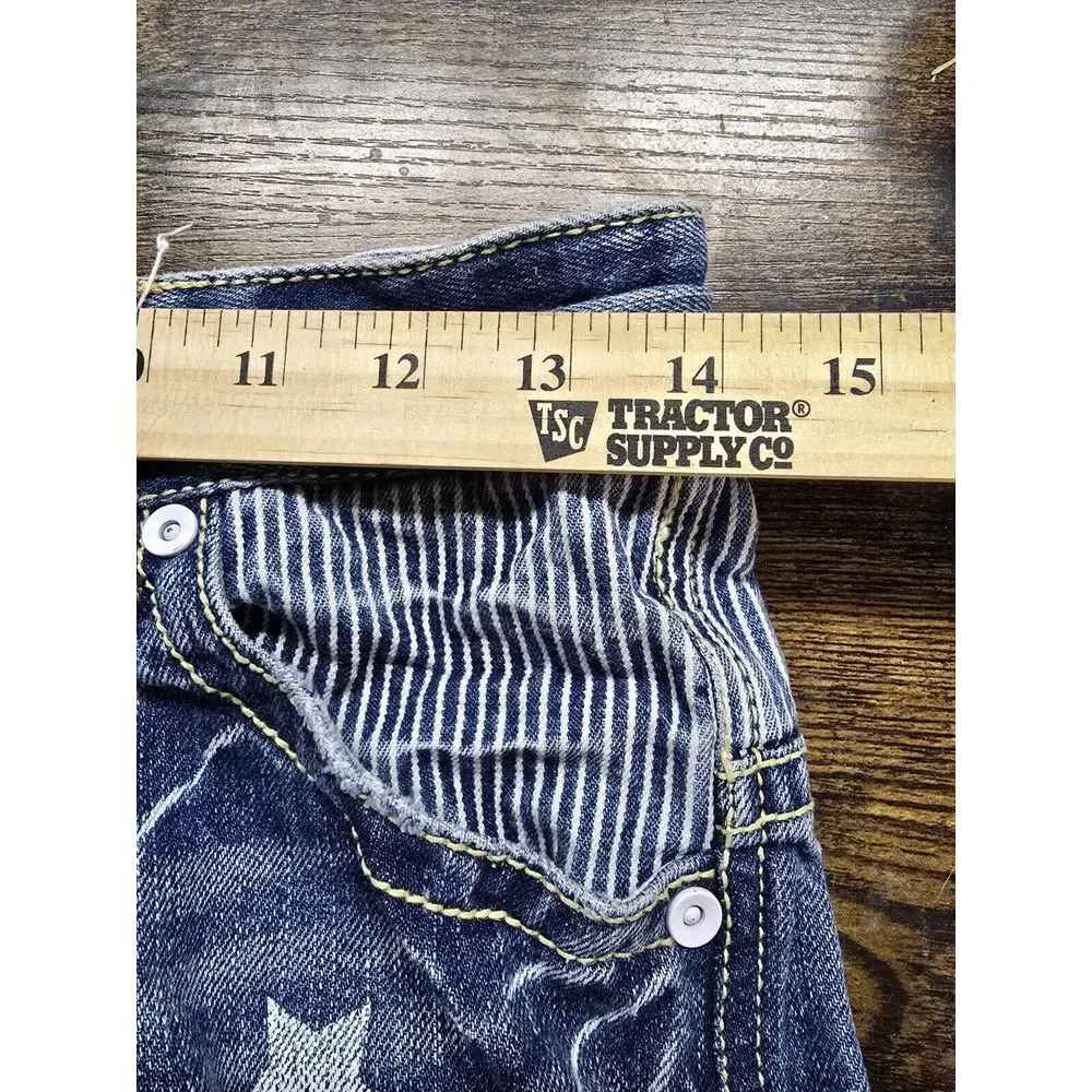 14 X‎ 26 Junior Y2k Skater Rock Jeans Stars And Stripes Northshore LTY Surfer